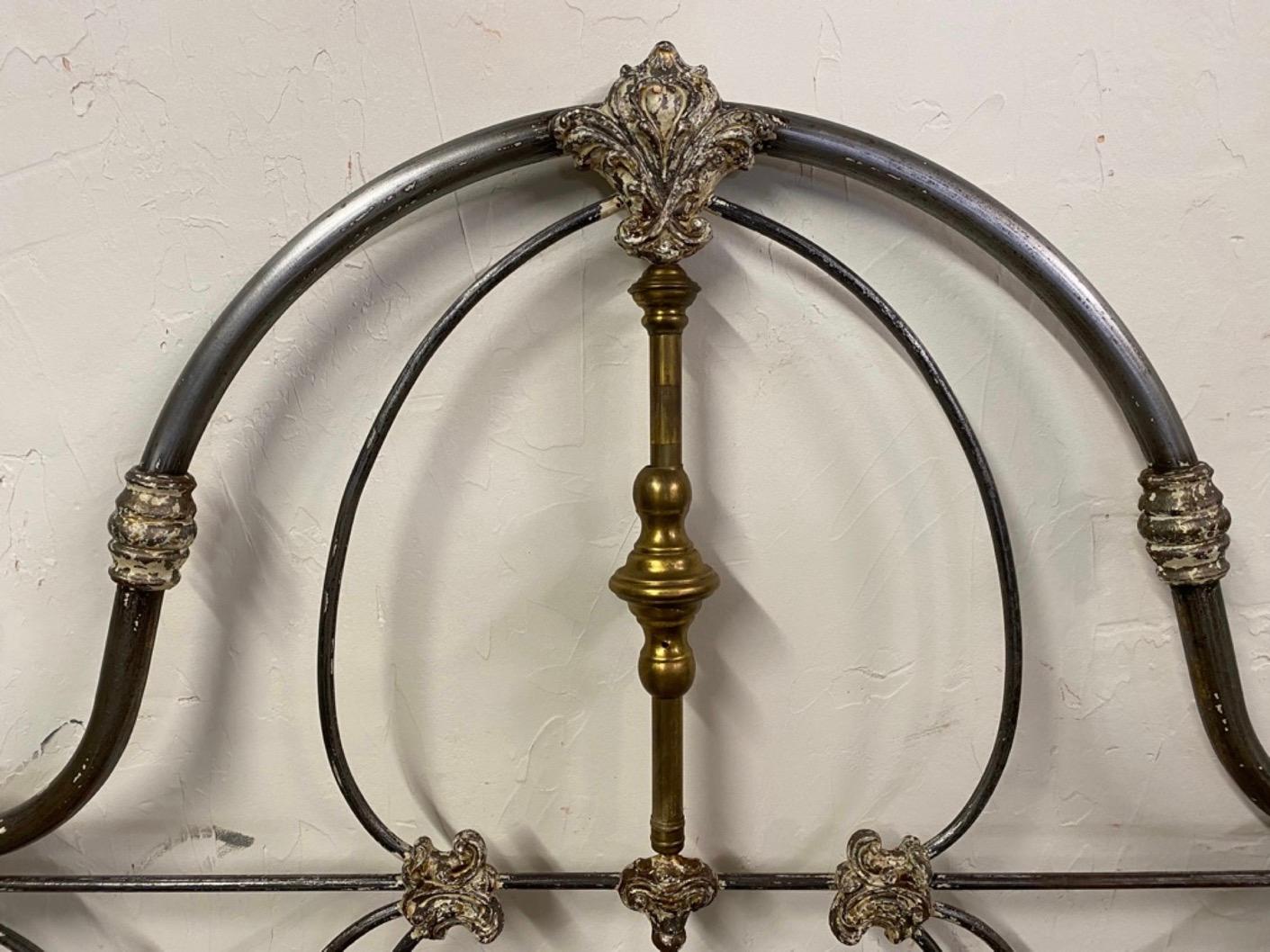 Full Size Baroque Style Metal Bed For Sale 2