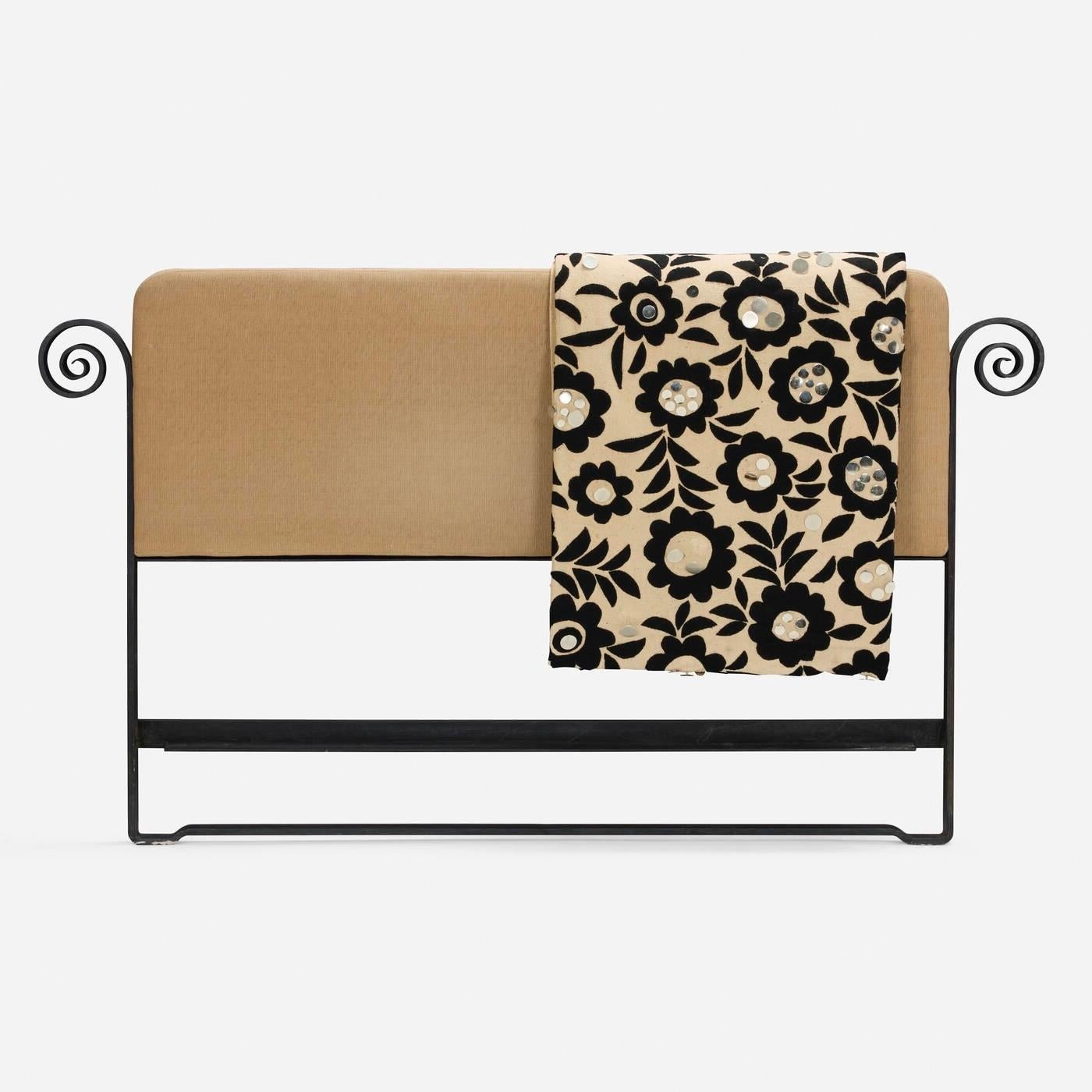 Modern Full-size Headboard with Bedspread and Canopy by Gere Kavanaugh For Sale