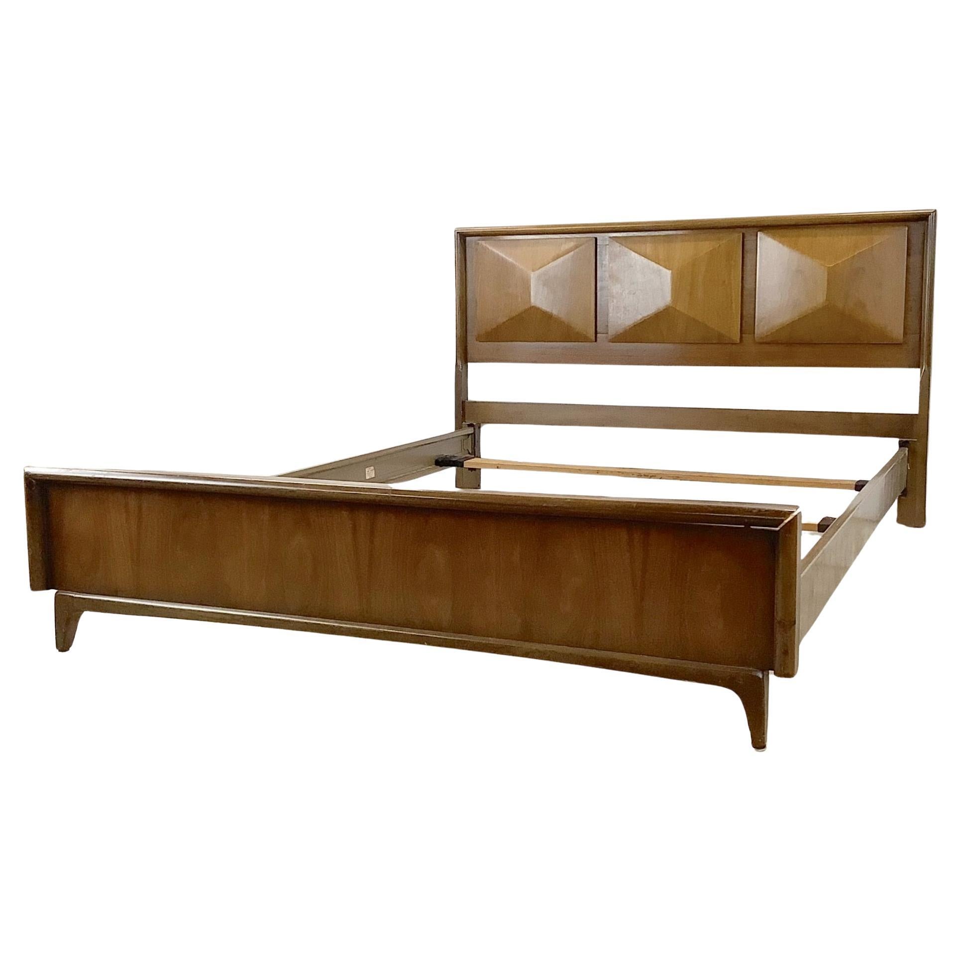 Full Size Mid-Century Diamond Bedframe