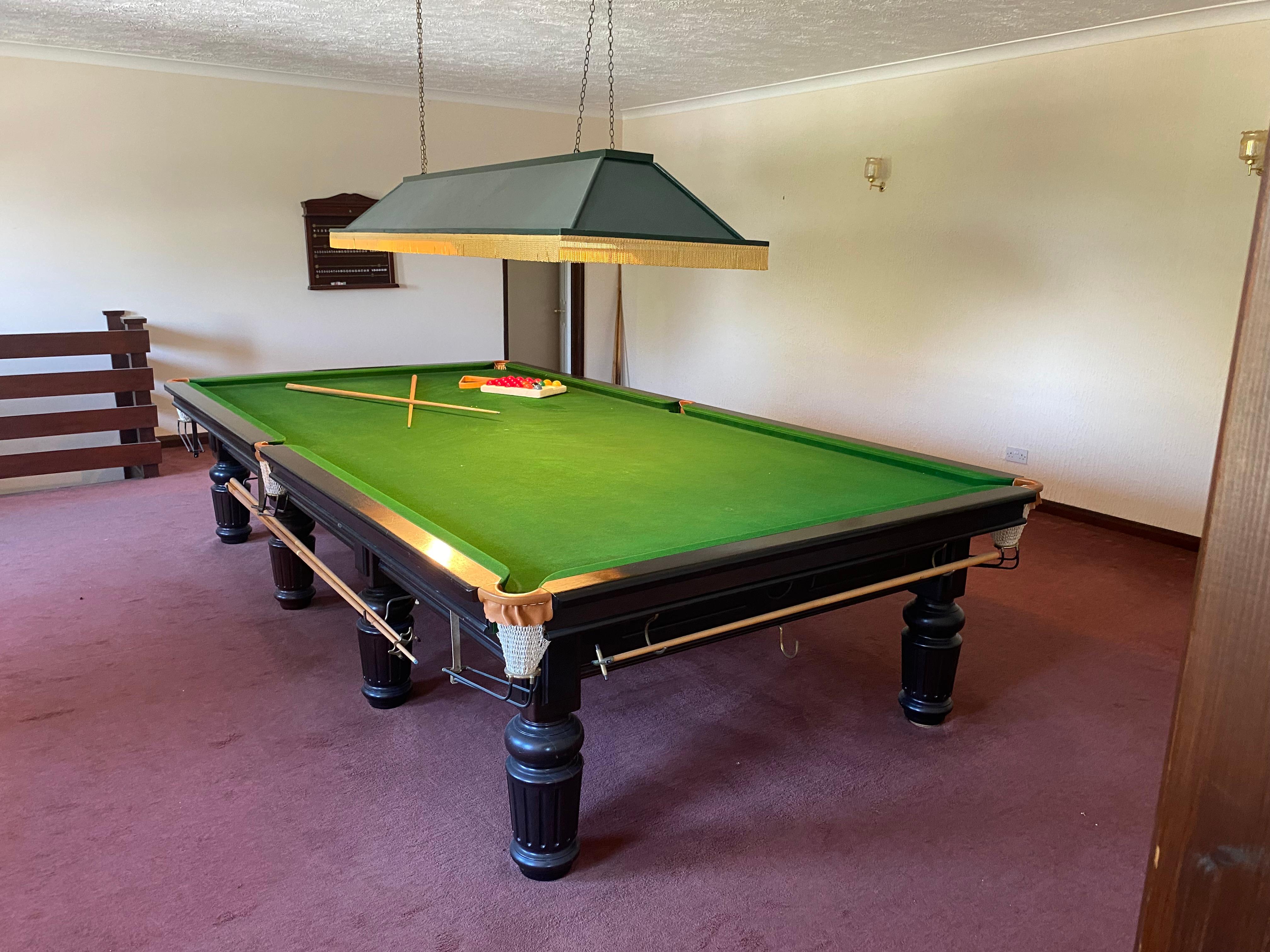 12 foot snooker table for sale