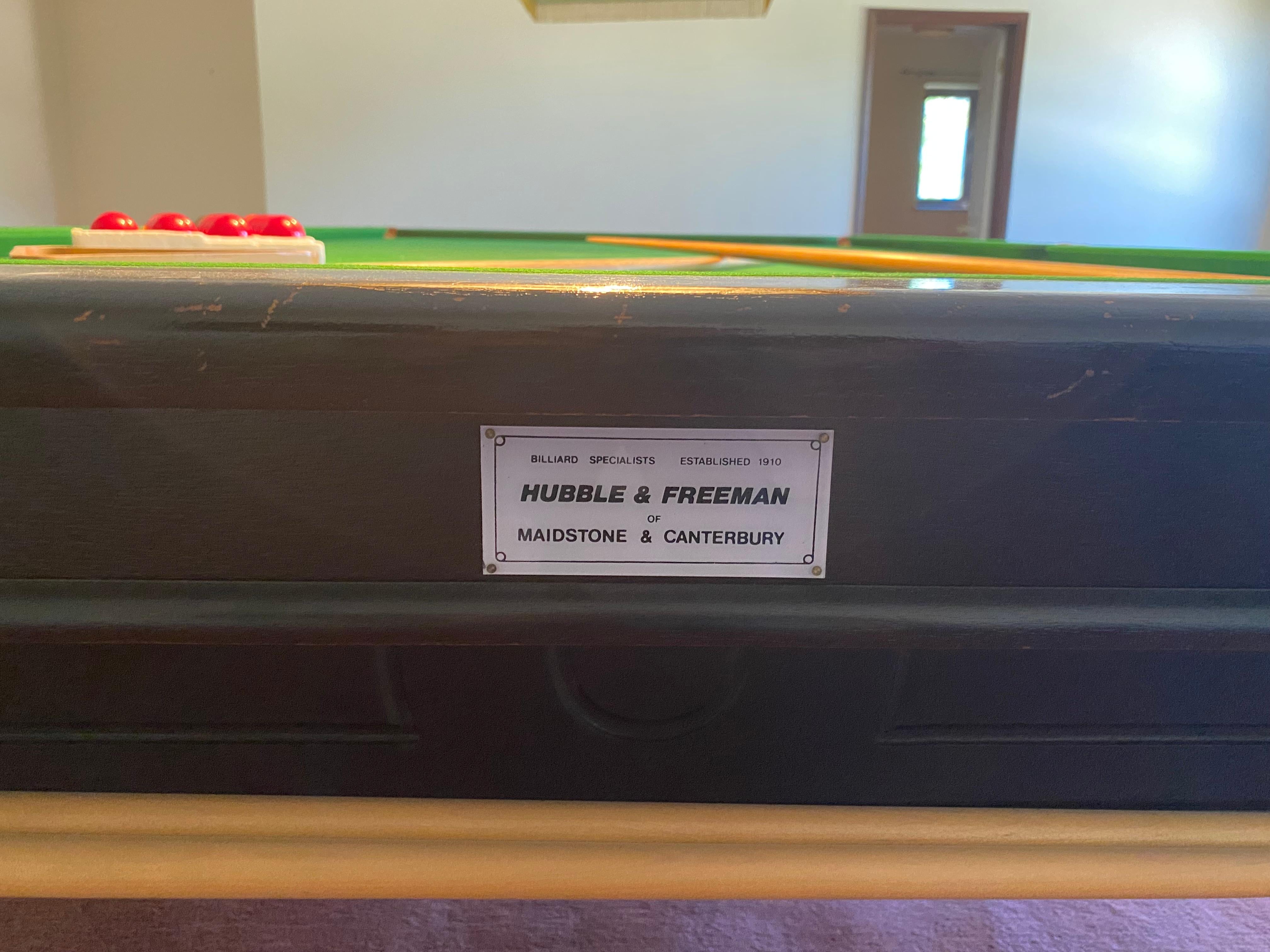 Stained Full size Snooker/ Billiards Table 