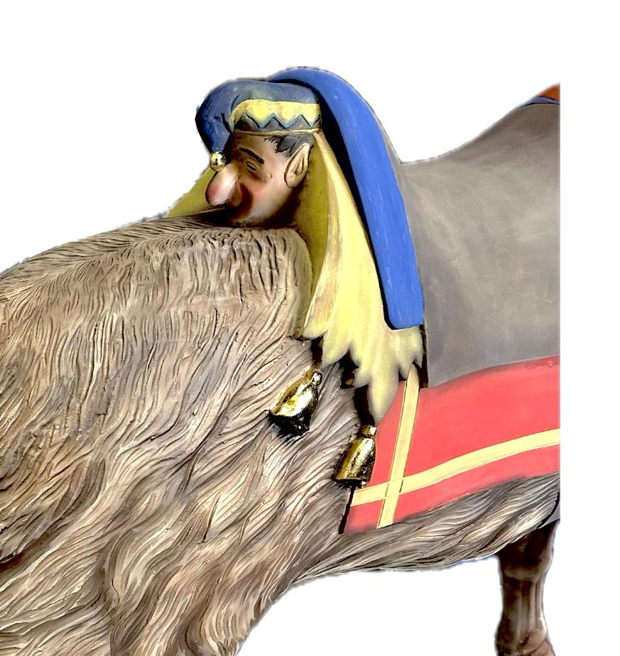 Chèvre de carrousel en bois. en vente 3
