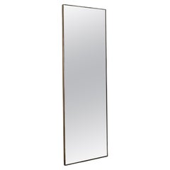 Full Sized C.1950S Gio Ponti Style Brass Framed Mirror