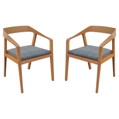 Full Twist Guest Chairs in Ash Wood by Mark Goetz for Herman Miller, circa 2017