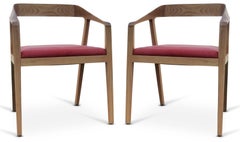 Full Twist Guest Chairs Maple Wood by Mark Goetz for Herman Miller, circa 2017