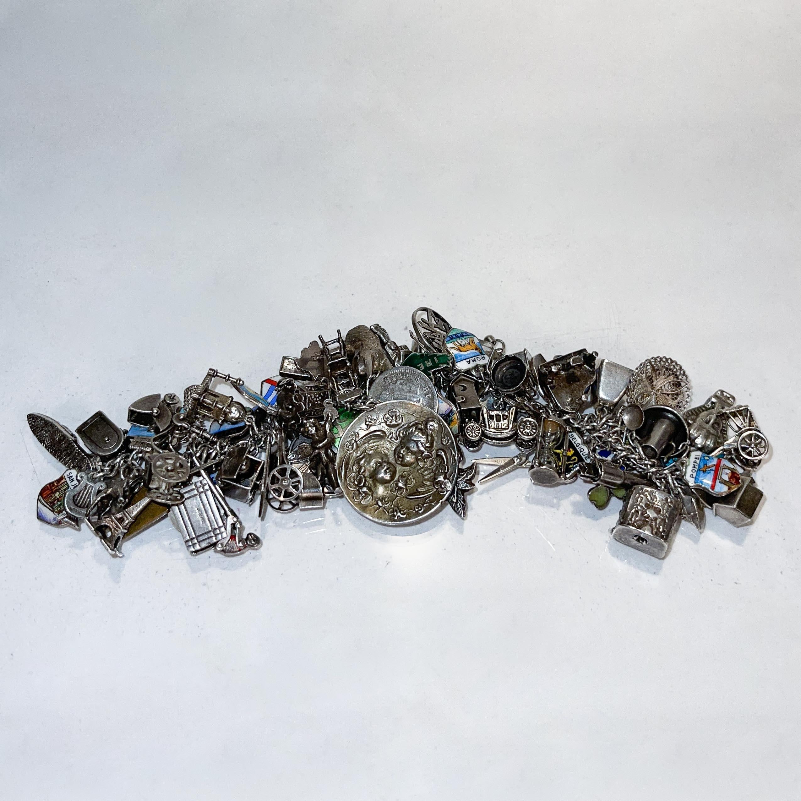 vintage silver charms