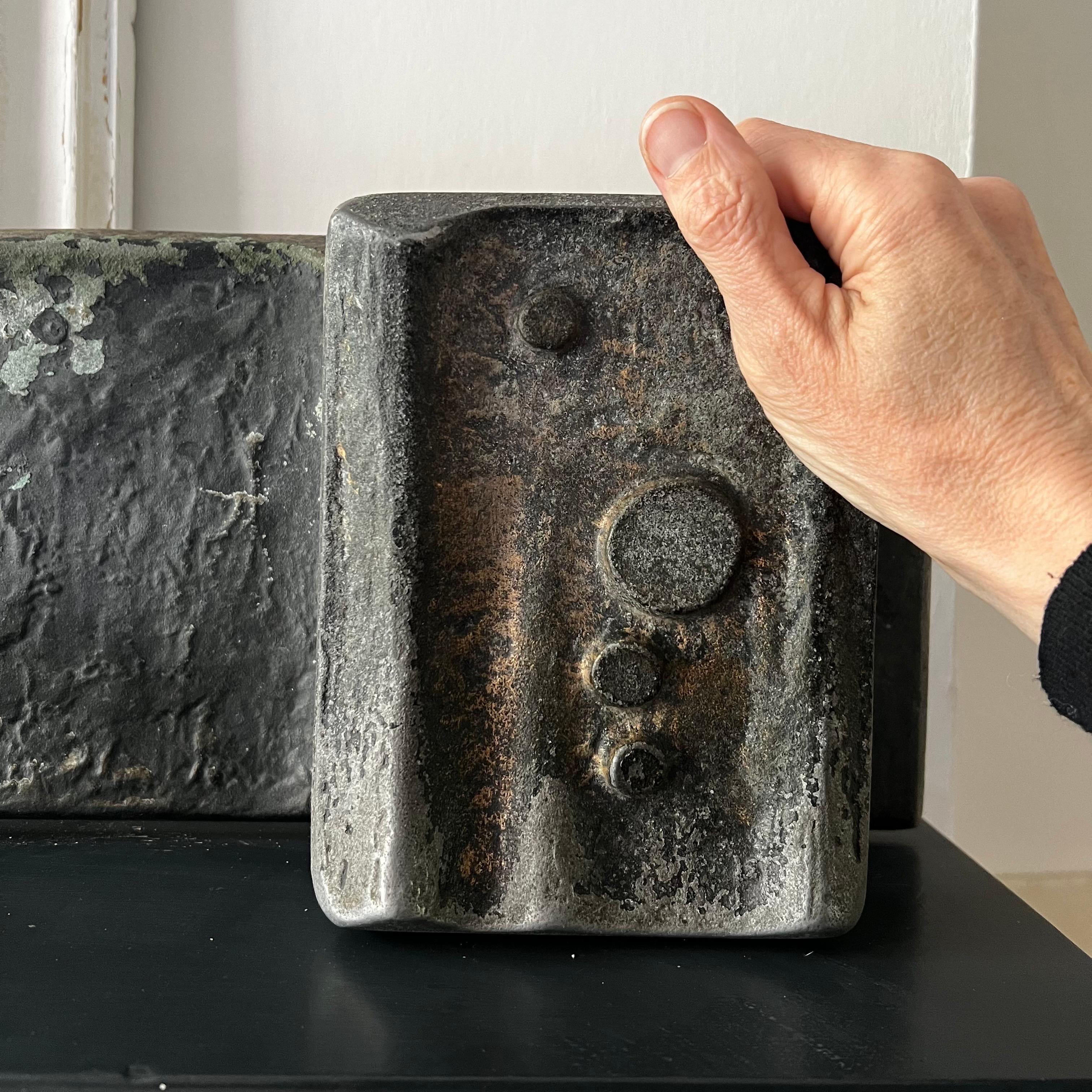 Poignée de porte à poussoir en aluminium de style brutaliste en vente 8