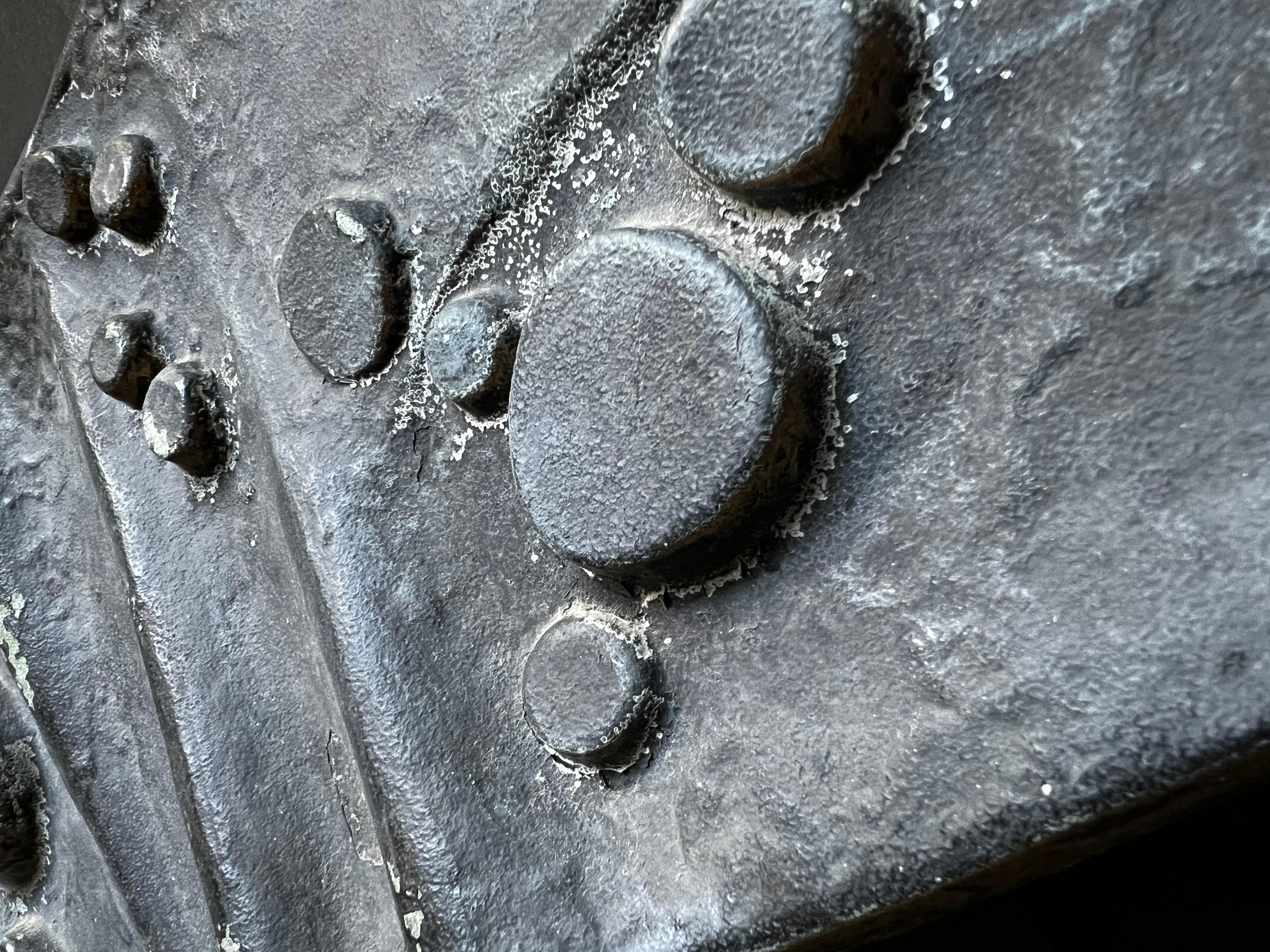 20ième siècle Poignée de porte à poussoir en aluminium de style brutaliste en vente