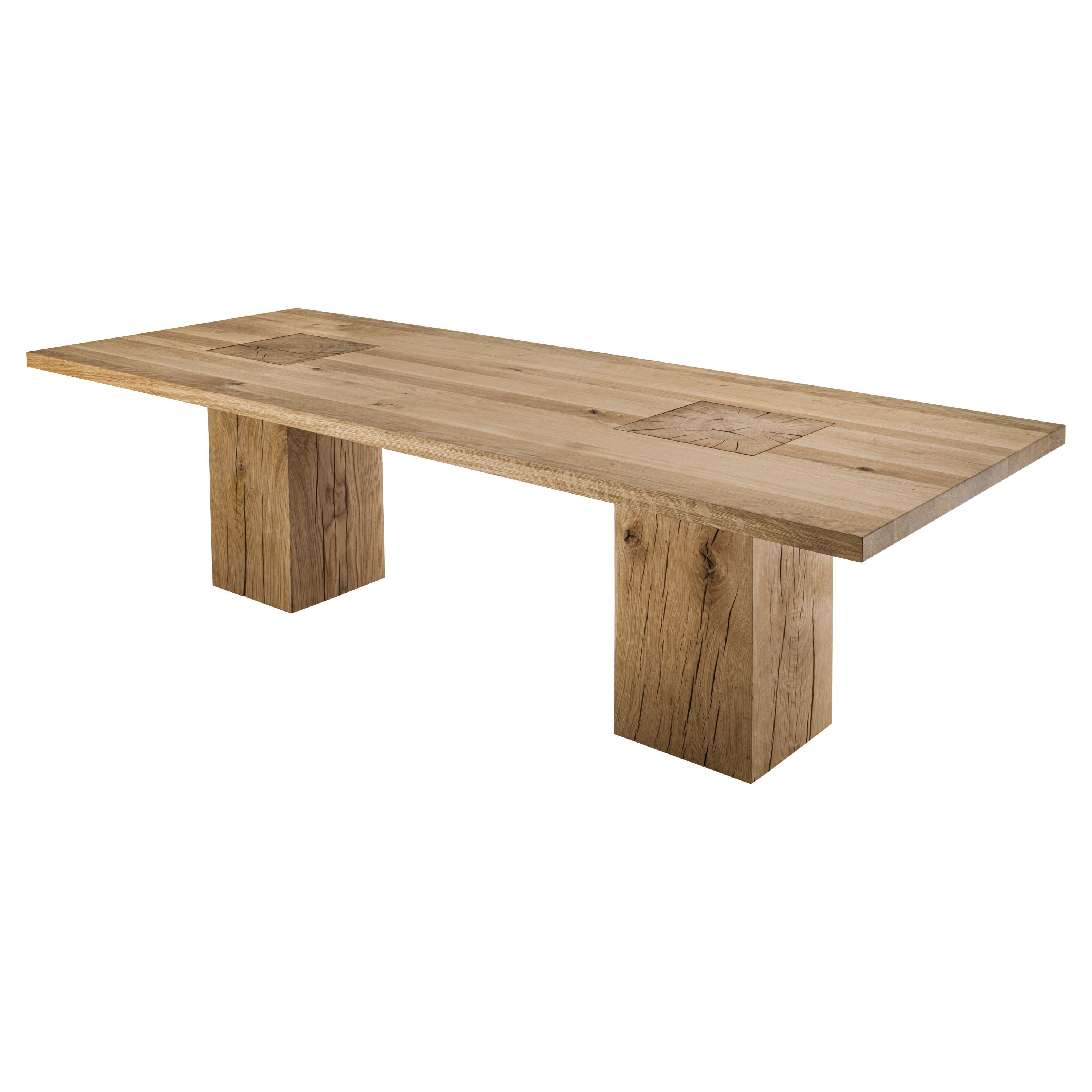 Full Wood Oak Dining Table