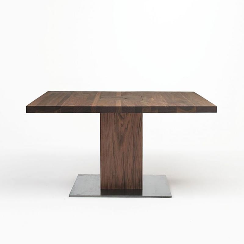 Hand-Crafted Full Wood Round or Square Table or Coffee Table For Sale