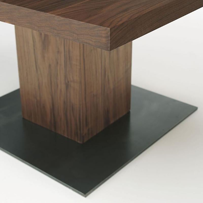 Contemporary Full Wood Round or Square Table or Coffee Table For Sale