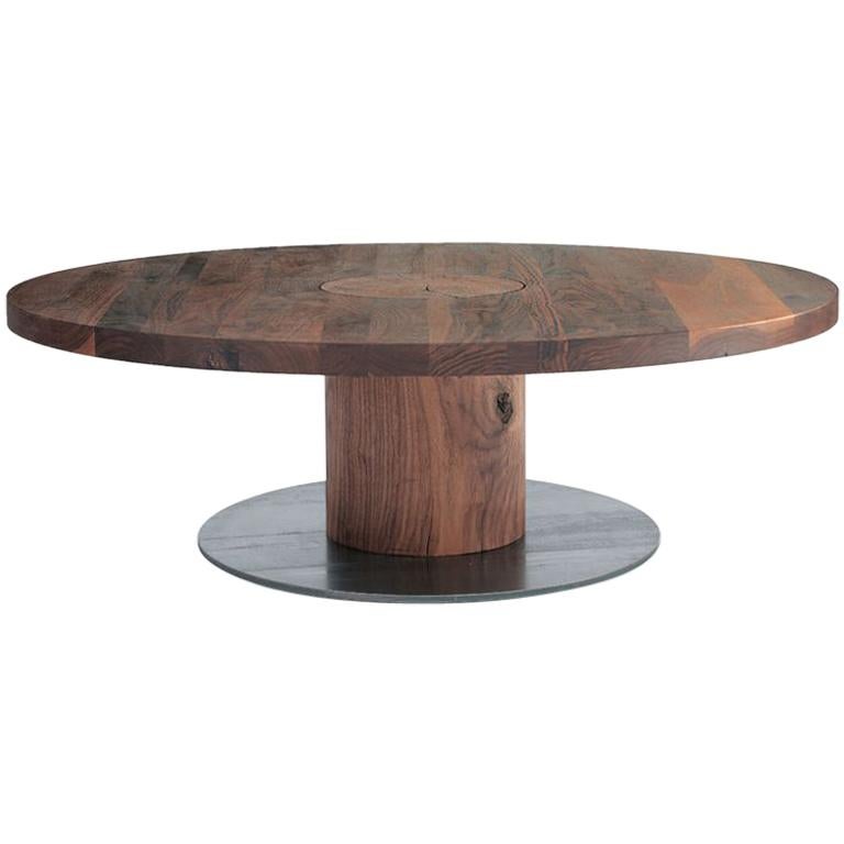 Table ou table basse ronde ou carrée en bois complet