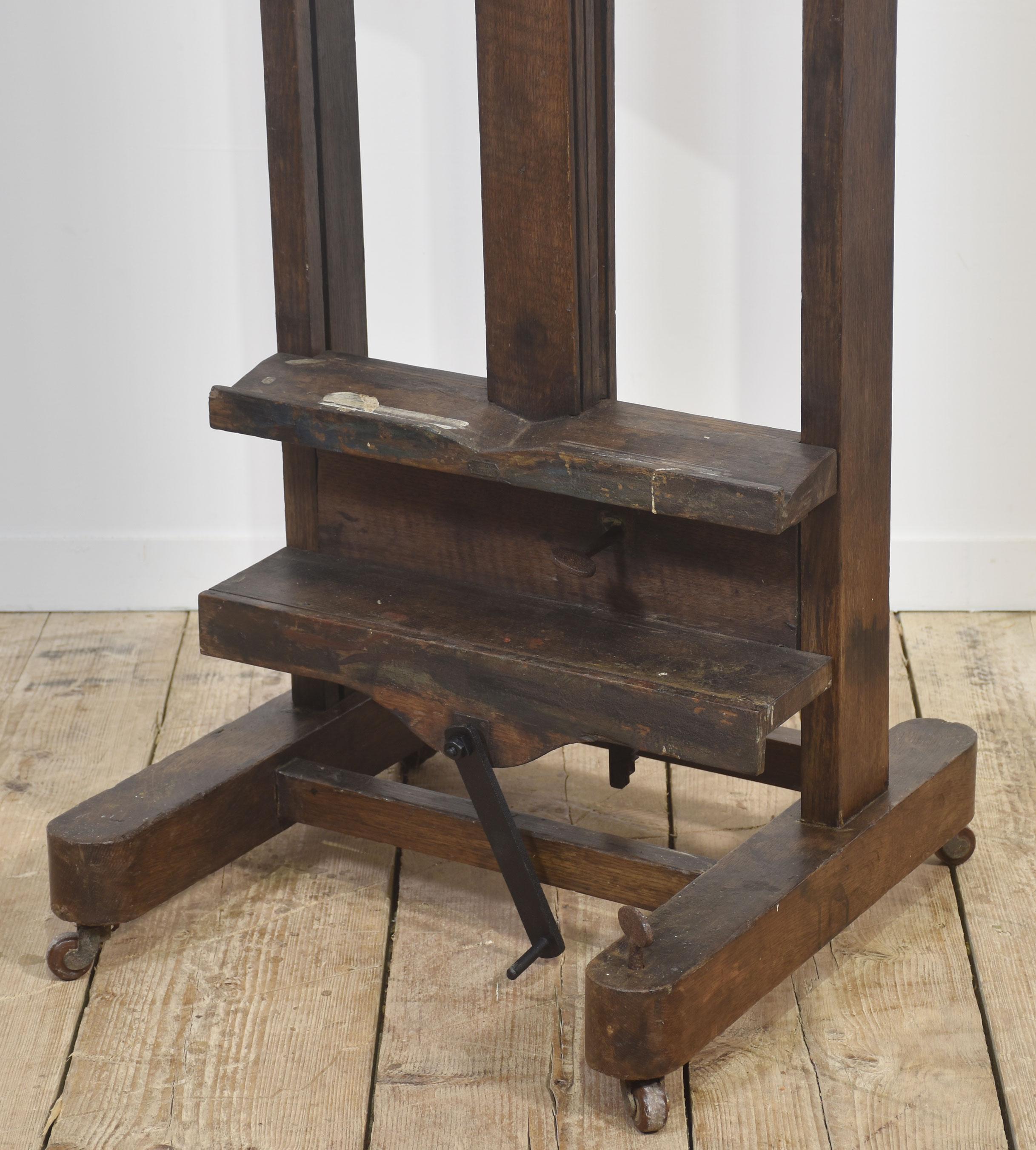 Chevalet d'artiste en Oak entièrement réglable en vente 6