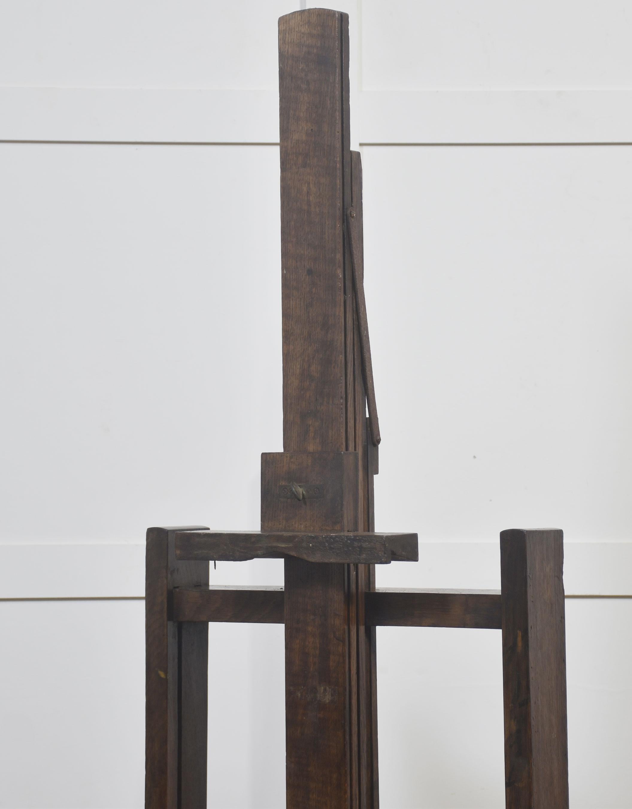 Chevalet d'artiste en Oak entièrement réglable en vente 7
