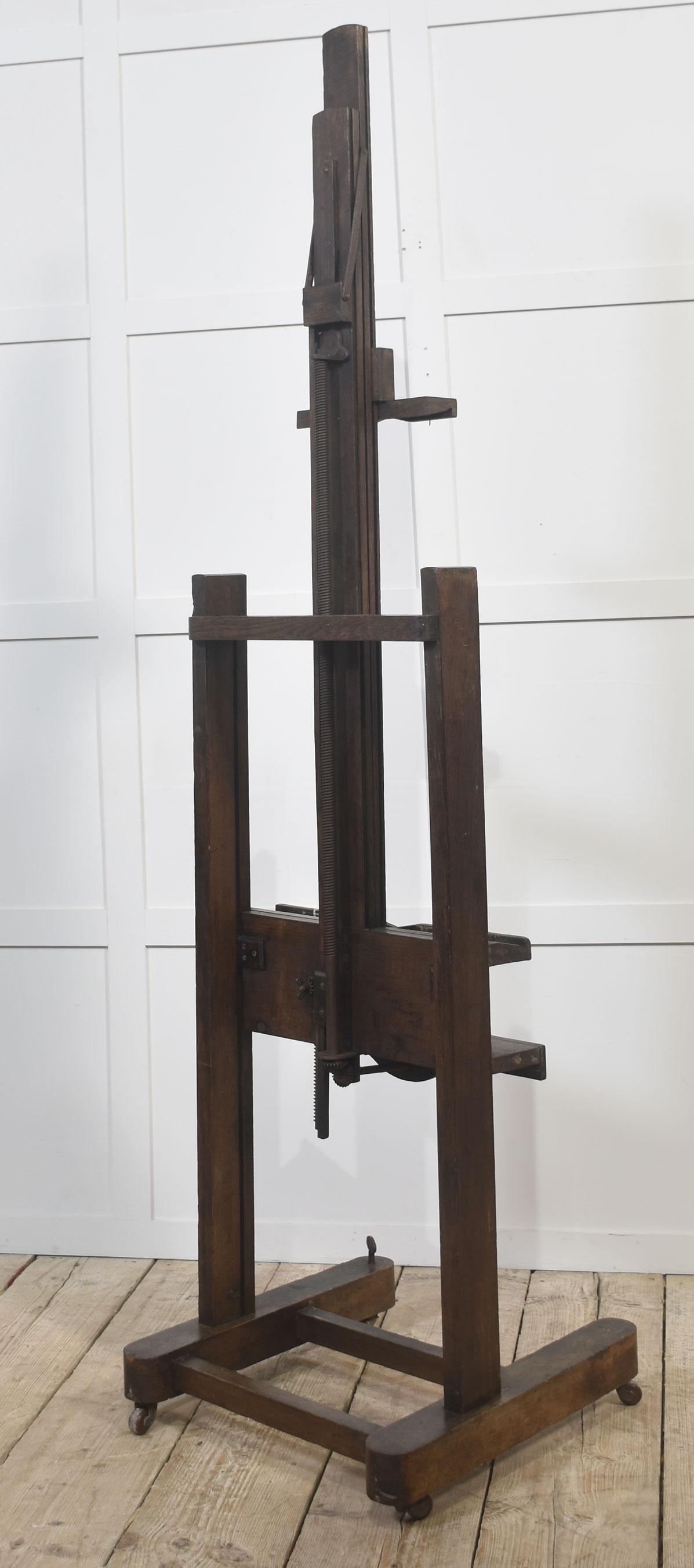 Chêne Chevalet d'artiste en Oak entièrement réglable en vente