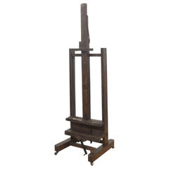Chevalet d'artiste en Oak entièrement réglable