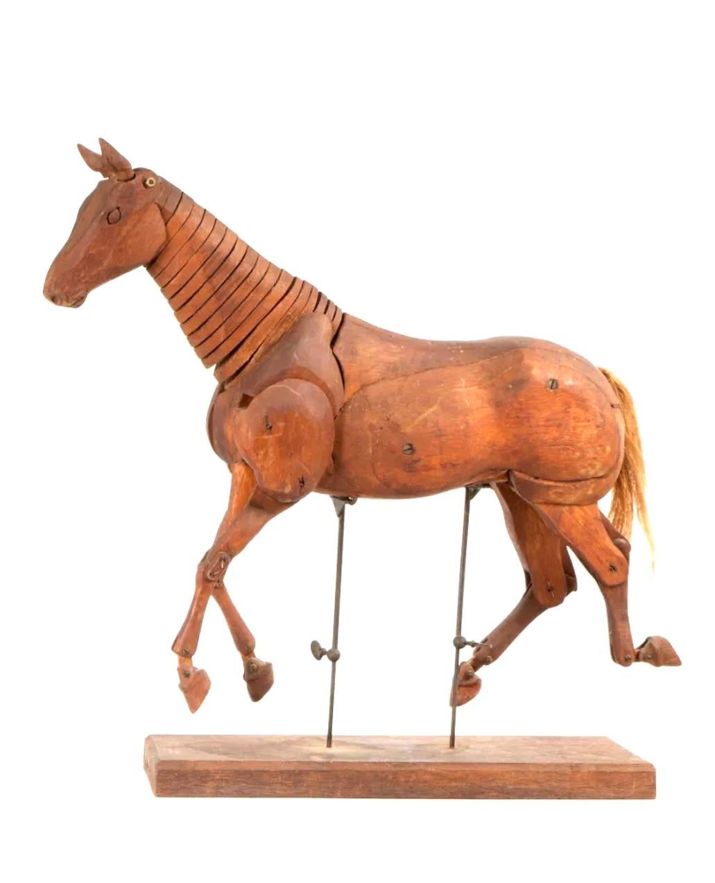 20th Century Fully Articulated Artist's Model Of Horse, Signed