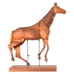 Fully Articulated Artist's Model Of Horse, Signed