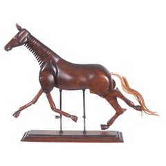 Fully Articulated Wooden Artist's Model Of Horse Fully Articulated Wooden Artist's Model Of Horse