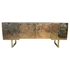 brass sideboard handmade in Italy available