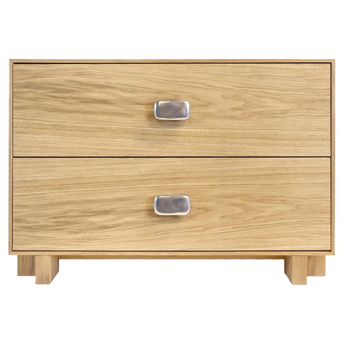 Fully Customizable Oak Two-Drawer Westbury Nightstand by Arvo Ray For Sale