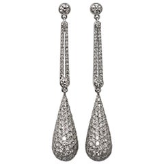 Fully Diamond Rain Drop Earring