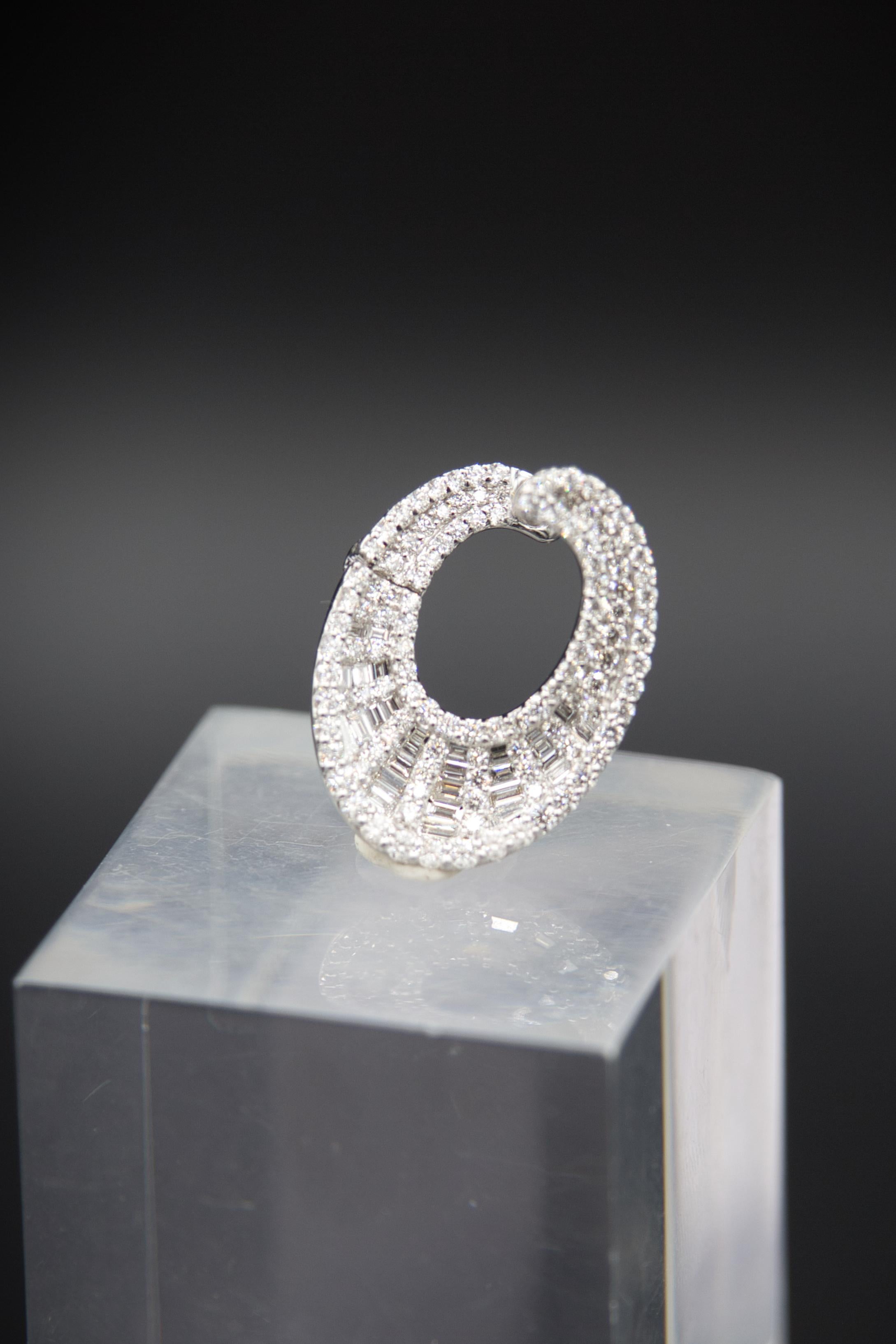 Fully Diamonds earrings 2 ct in vendita 2