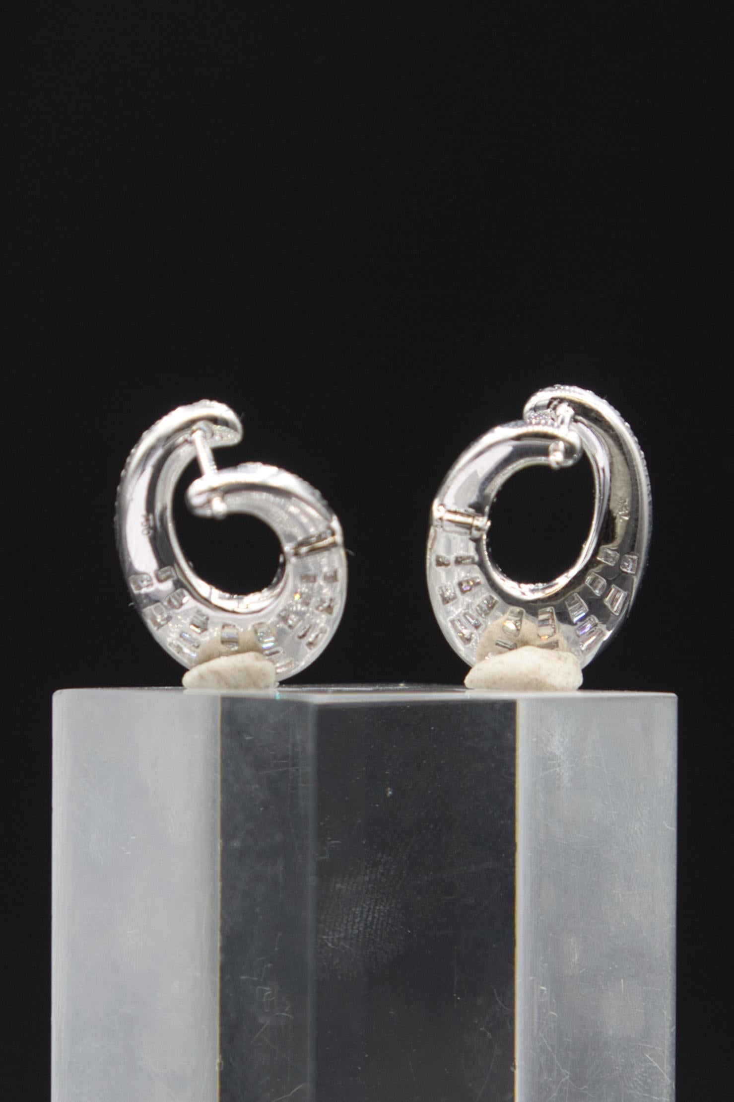 Fully Diamonds earrings 2 ct in vendita 3