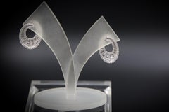 Vollständige Diamanten-Ohrringe 2 ct