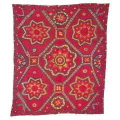 Fully Embroidered Antique Suzani from Pishkent, Uzbekistan, Late 19th C