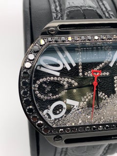 Fully Loaded White Diamond Timepiece Watch, The Dunamis Spartan