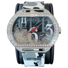 Fully Loaded White Diamond Timepiece Watch, The Dunamis Spartan