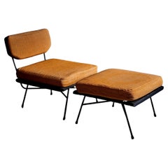 Fully Original Elettra Lounge Chair with Ottoman by Studio BBPR for Arflex