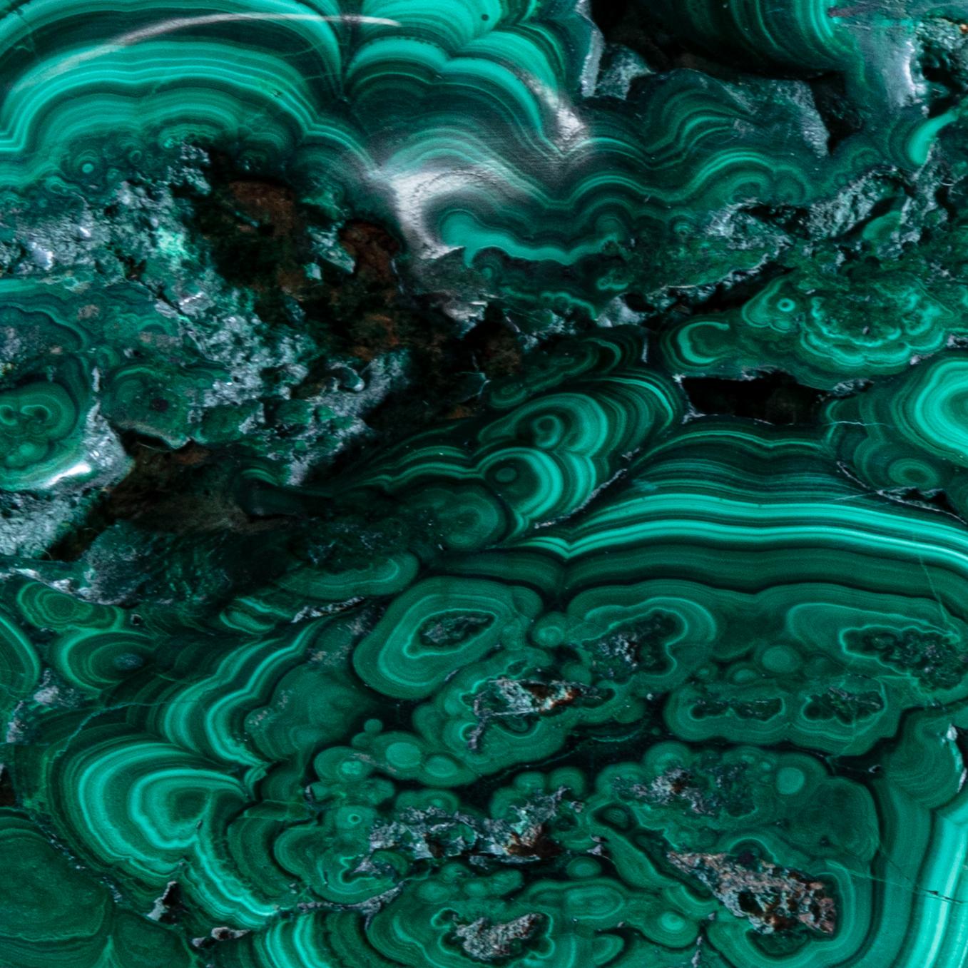 Congolese Fully polished malachite For Sale