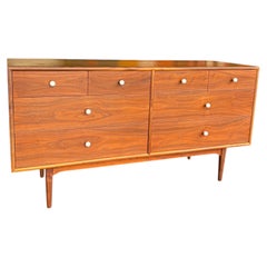 Commode à 8 tiroirs « Kipp Stewart for Drexel Declaration » des années 1950, entièrement restaurée