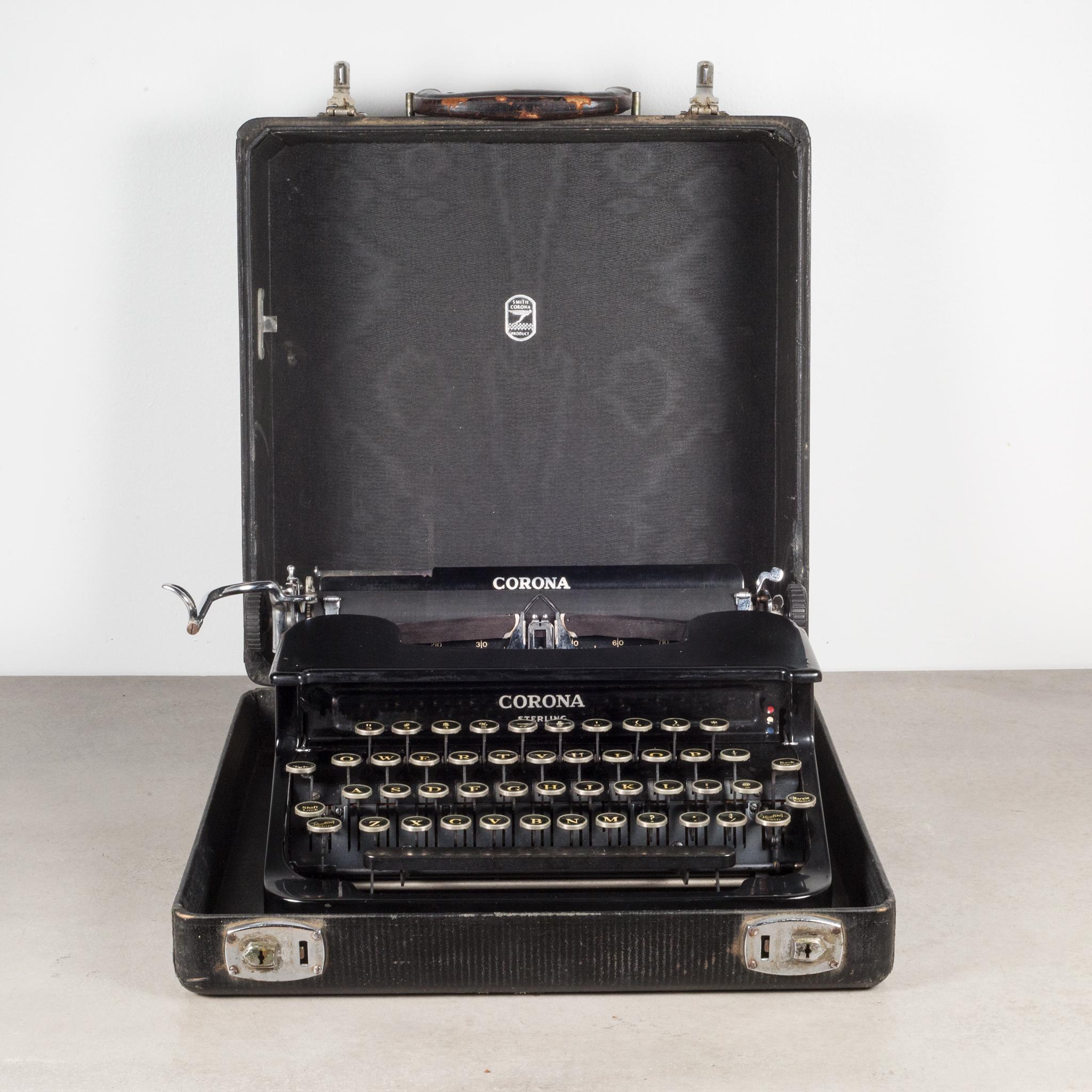 Industrial Fully Refurbished Corona Sterling Typewriter, c.1936