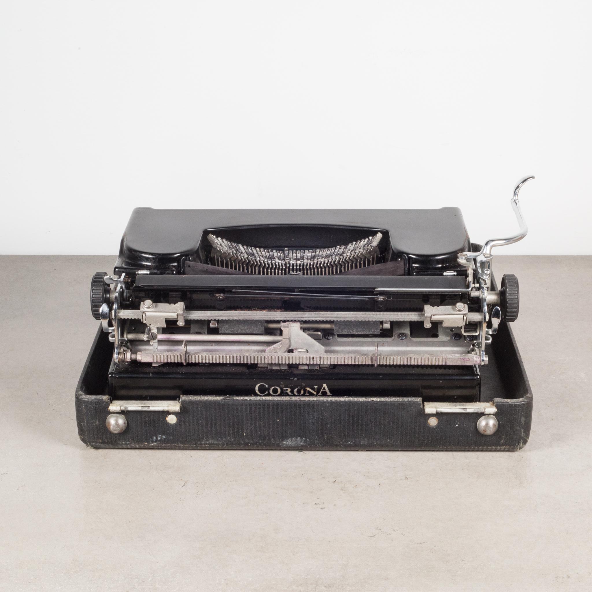 Metal Fully Refurbished Corona Sterling Typewriter, c.1936