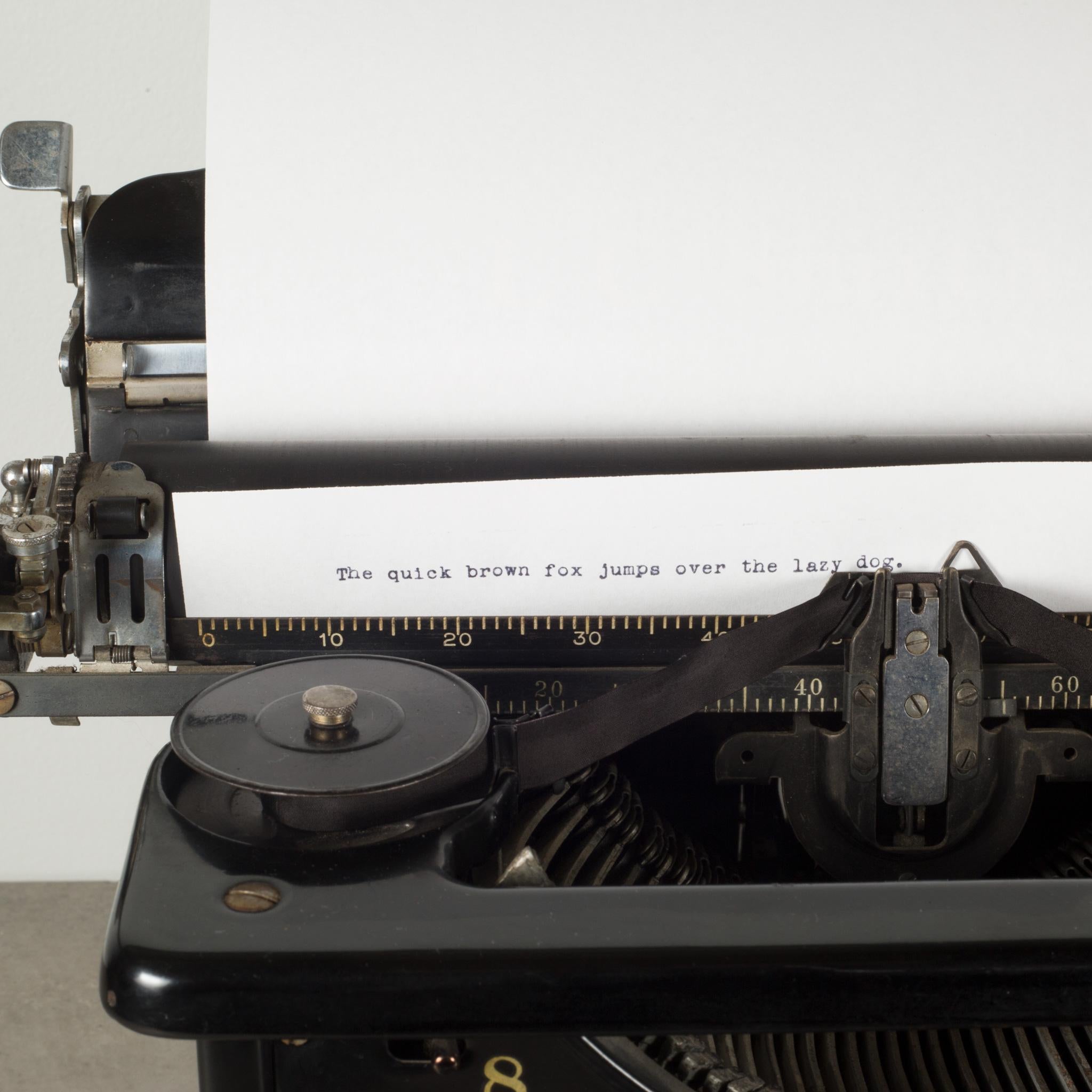 Fully Refurbished LC Smith & Corona #8 Typewriter, circa 1936 In Good Condition In San Francisco, CA