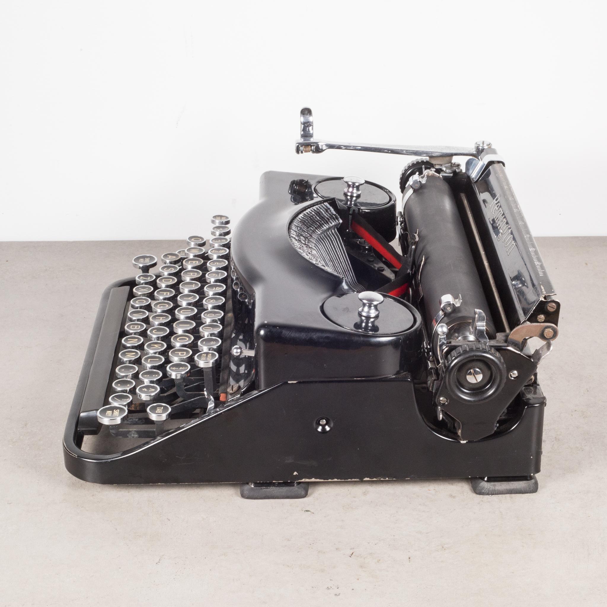 Fully Refurbished Remington Model 1 Typewriter, c.1938 In Good Condition In San Francisco, CA
