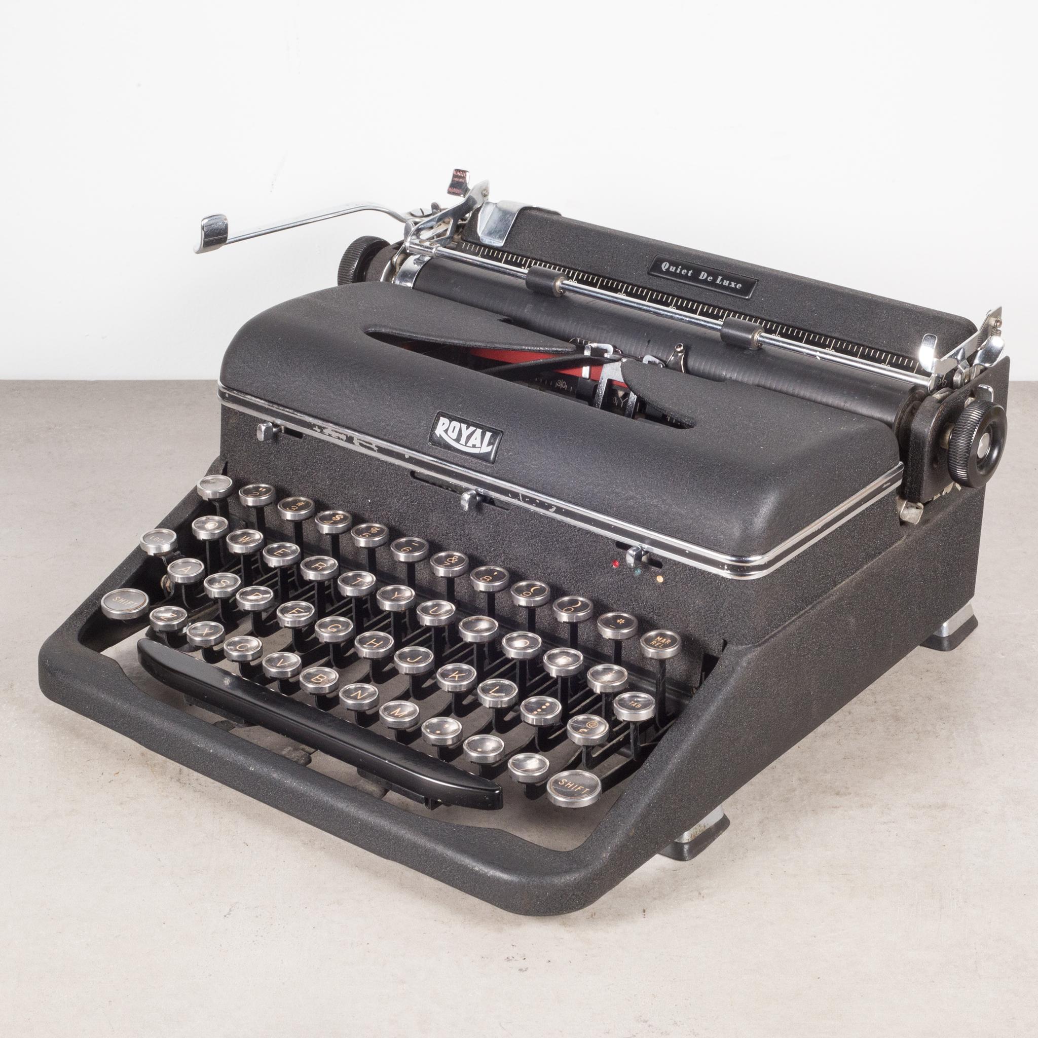 royal quiet deluxe typewriter value