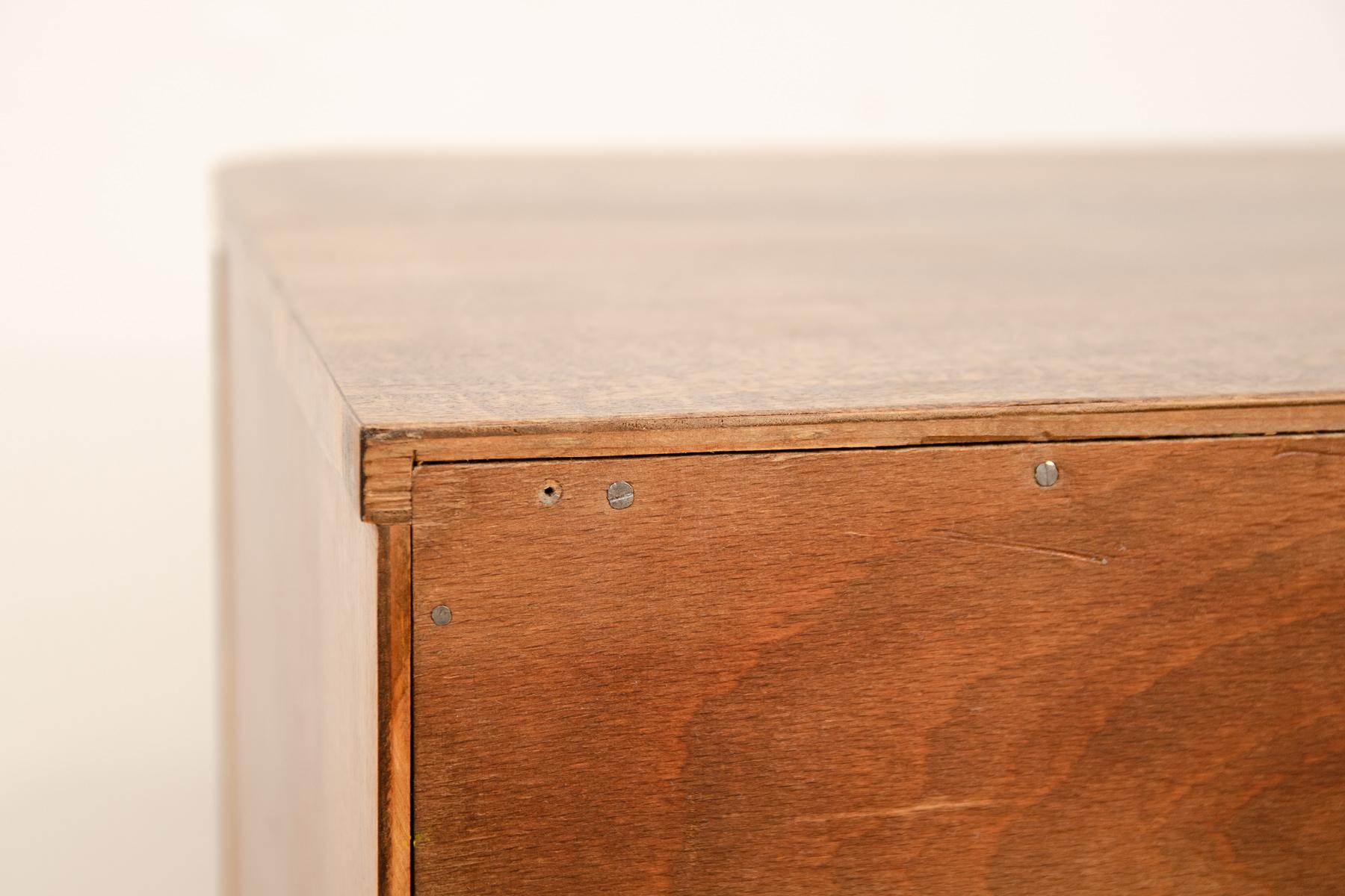 Fully renovated ART DECO Walnut Sideboard, 1930s, Czechoslovakia For Sale 11