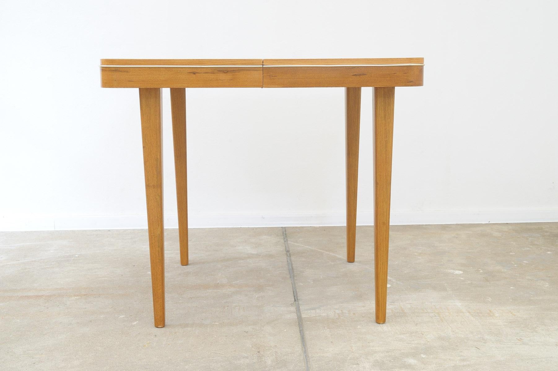 Mid-Century Modern  Fully renovated folding dining table by Jitona 1960´s, Czechoslovakia For Sale