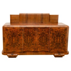 Vintage Fully renovated French ART DECO style sideboard, 1930´s