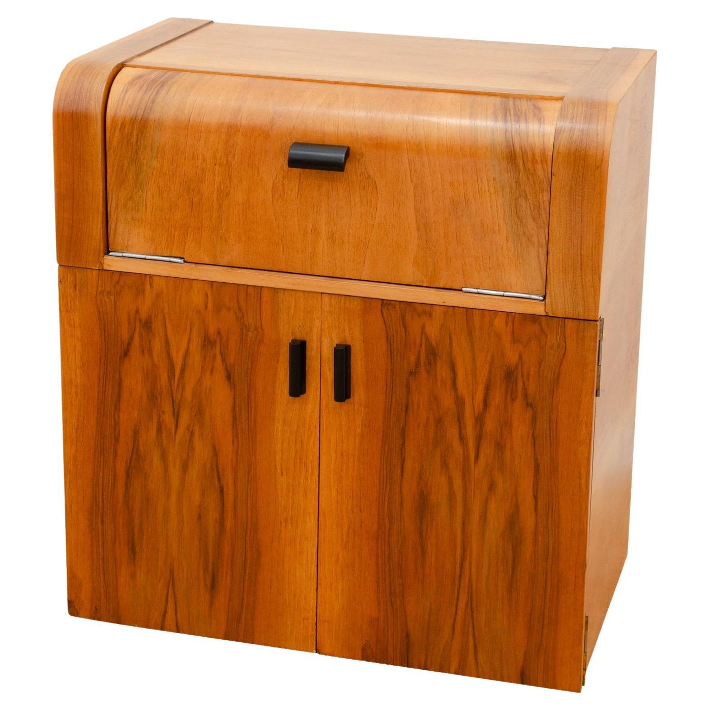 Mueble de licor de mediados de siglo totalmente renovado, años 50, Checoslovaquia