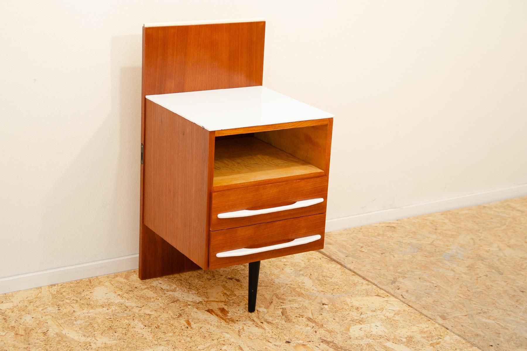 Mid-Century Modern Fully renovated midcentury nightstand by Mojmír Požár, 1960´s, Czechoslovakia For Sale