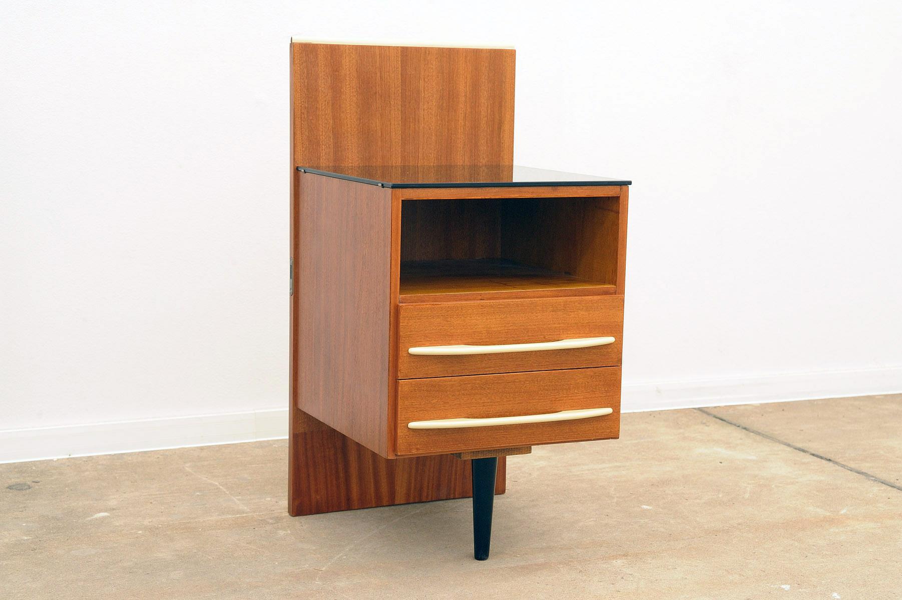 20th Century  Fully renovated midcentury nightstand by Mojmír Požár, 1960´s, Czechoslovakia For Sale