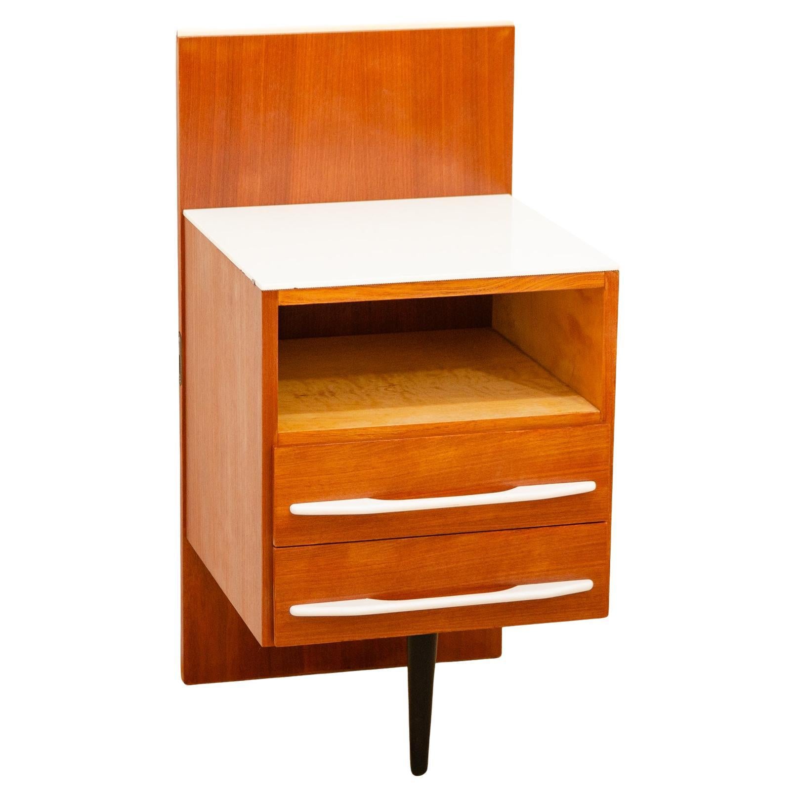 Fully renovated midcentury nightstand by Mojmír Požár, 1960´s, Czechoslovakia For Sale