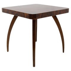 Vintage Fully Renovated Walnut Spider Table H 259 by Jindřich Halabala, 1950s