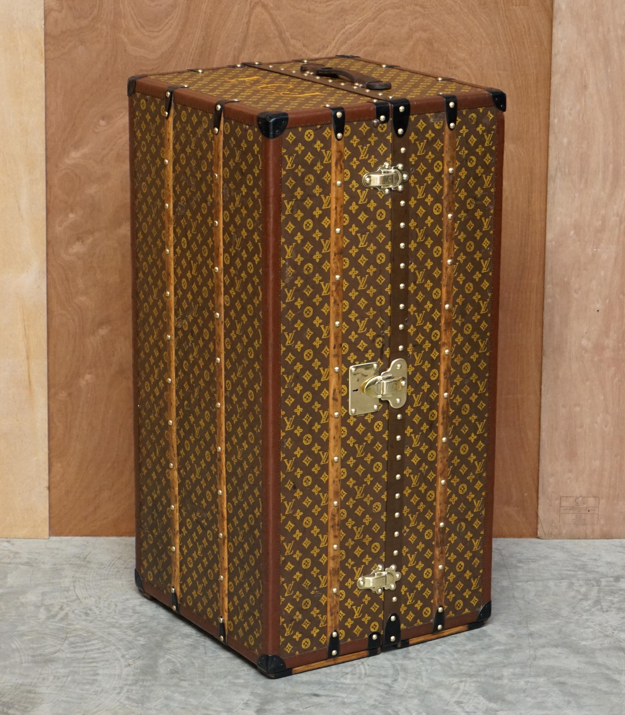 Royal House Antiques

Royal House Antiques is delighted to offer for sale this absolutely stunning fully restored original Louis Vuitton 1920 steamer wardrobe trunk originally owned by Major VH Jones later Col Victor Jones 14th King