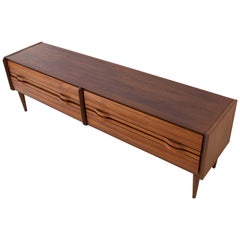 Fully Restored 1950s Italian Teak Sideboard with Drawers